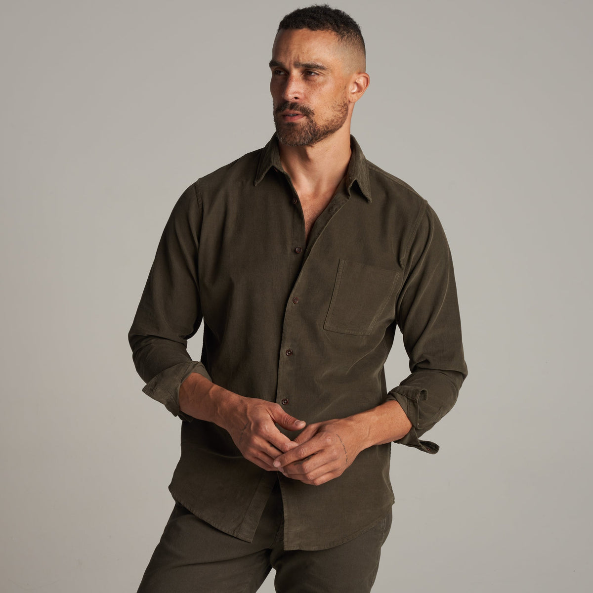 Men's Fine Wale Corduroy Shirt