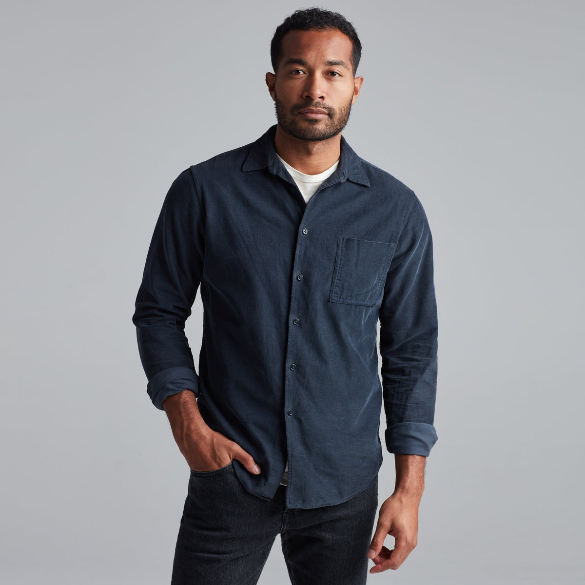 Men's Fine Wale Corduroy Shirt