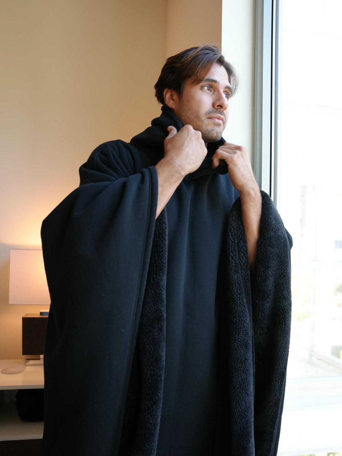 Unisex Vegan Fur-Lined Hoodie