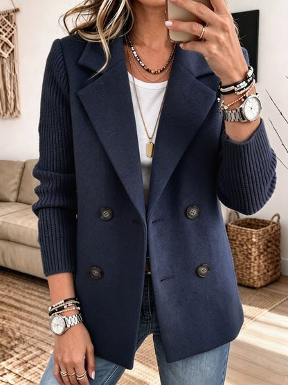 Women's Wool-Blend Double-Breasted Blazer