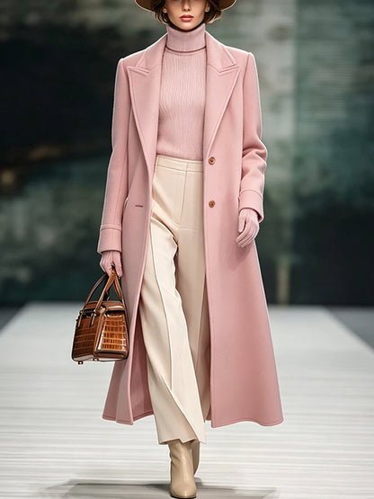 Women's Cotton-Wool Blend Long Coat