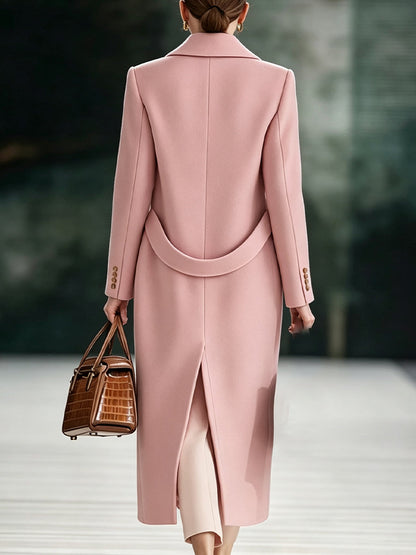 Women's Cotton-Wool Blend Long Coat