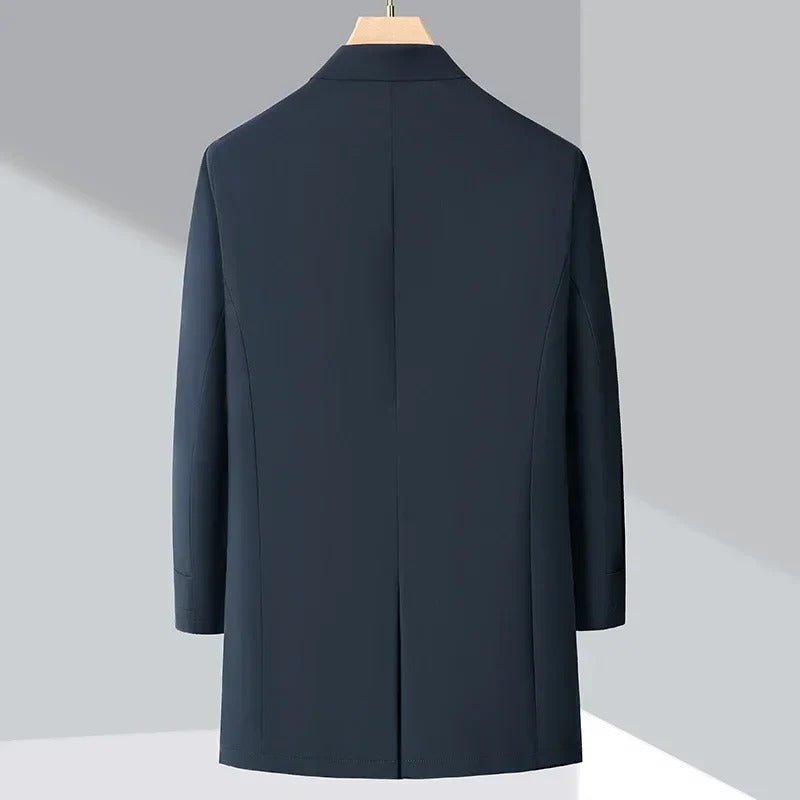 Men's Water-Resistant Down Trench Coat