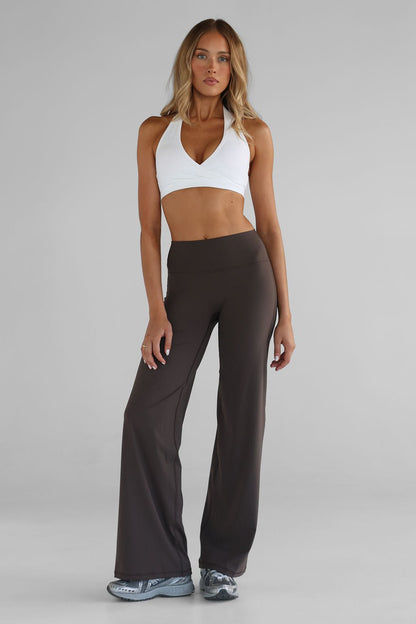Women's Nylon-Blend Wide Leg Pants