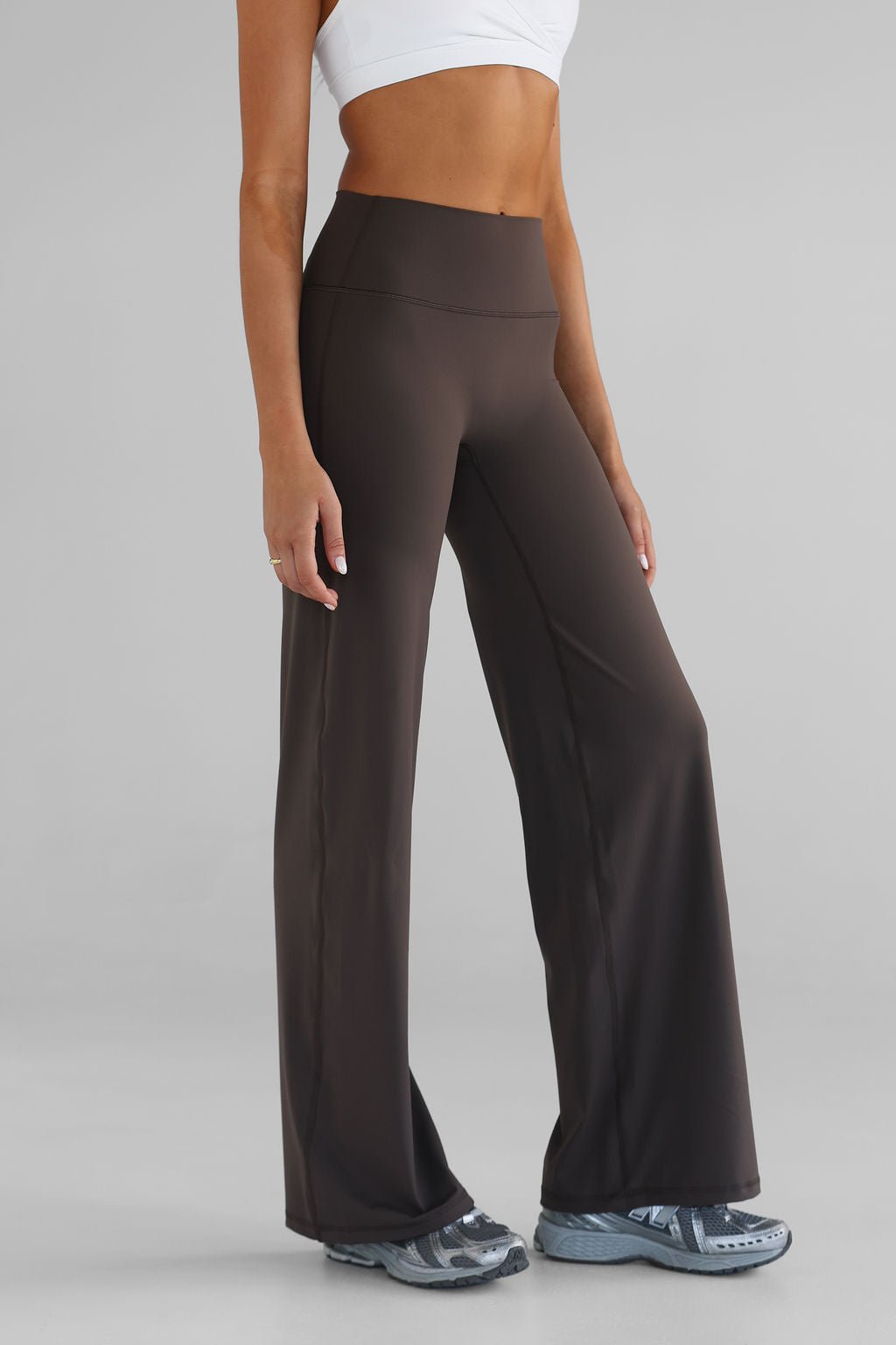 Women's Nylon-Blend Wide Leg Pants