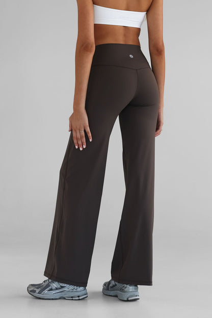 Women's Nylon-Blend Wide Leg Pants