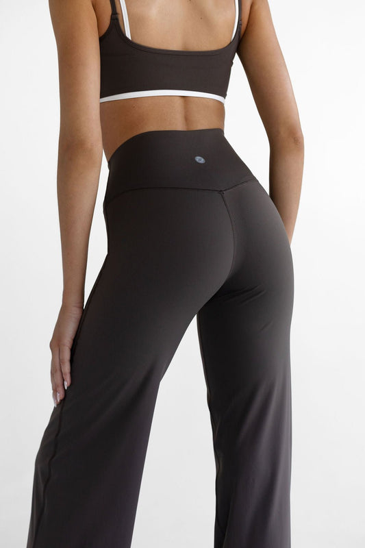 Women's Nylon-Blend Wide Leg Pants