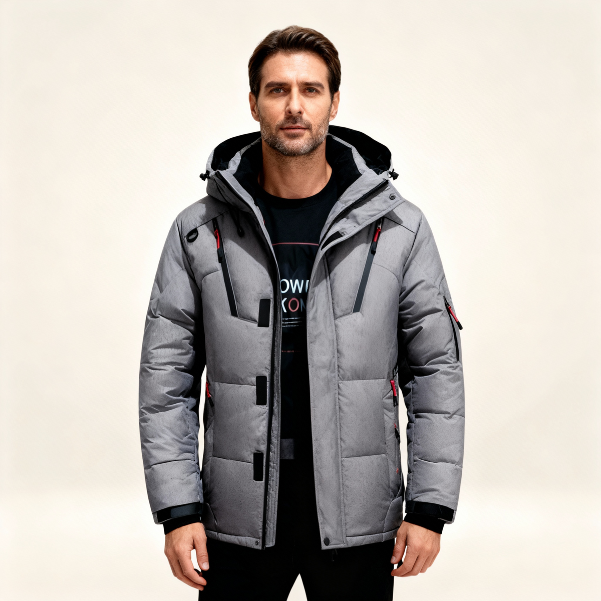 Men's Fleece-Lined Waterproof Parka Jacket