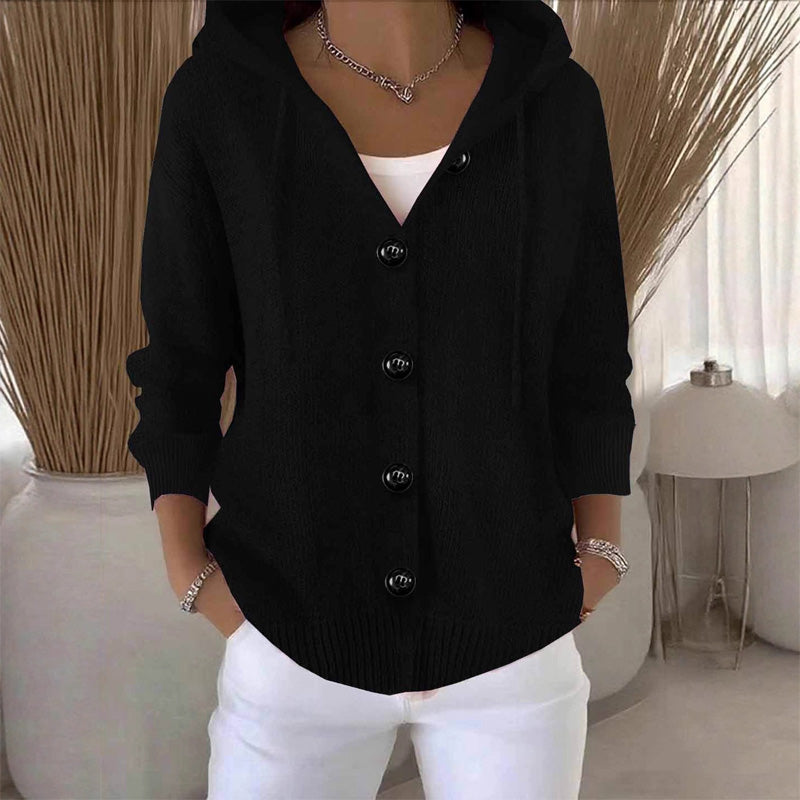 Women's Polyester Long Sleeve Cardigan