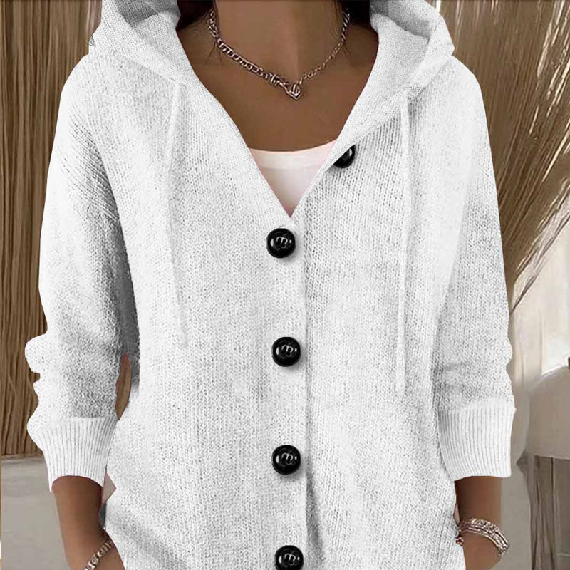Women's Polyester Long Sleeve Cardigan