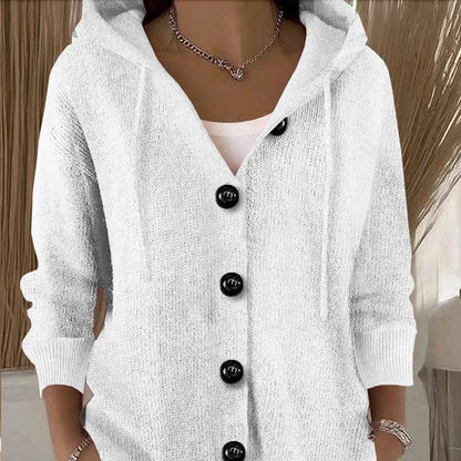Women's Polyester Long Sleeve Cardigan