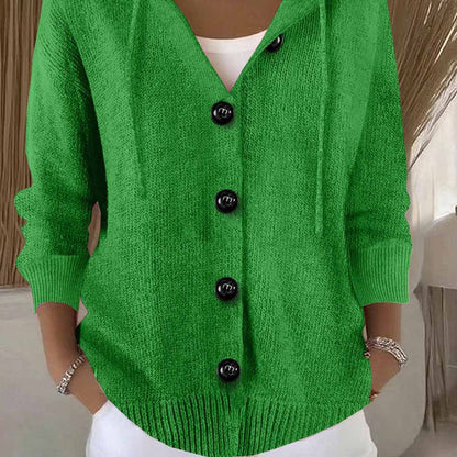 Women's Polyester Long Sleeve Cardigan