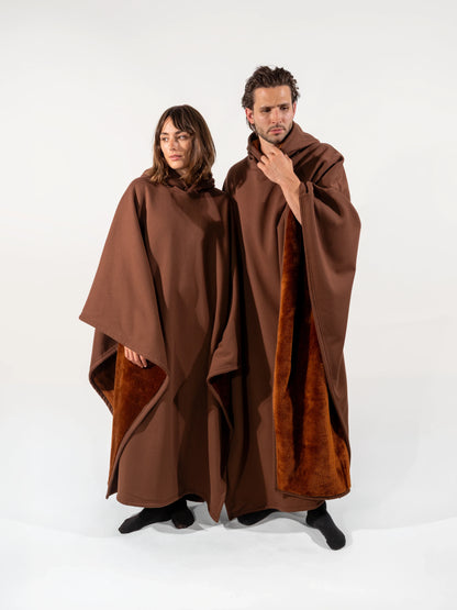 Unisex Vegan Fur-Lined Hoodie