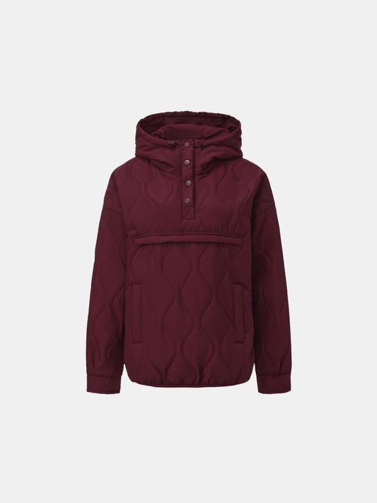 Unisex Packable Quilted Puffer Hoodie