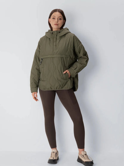 Unisex Packable Quilted Puffer Hoodie