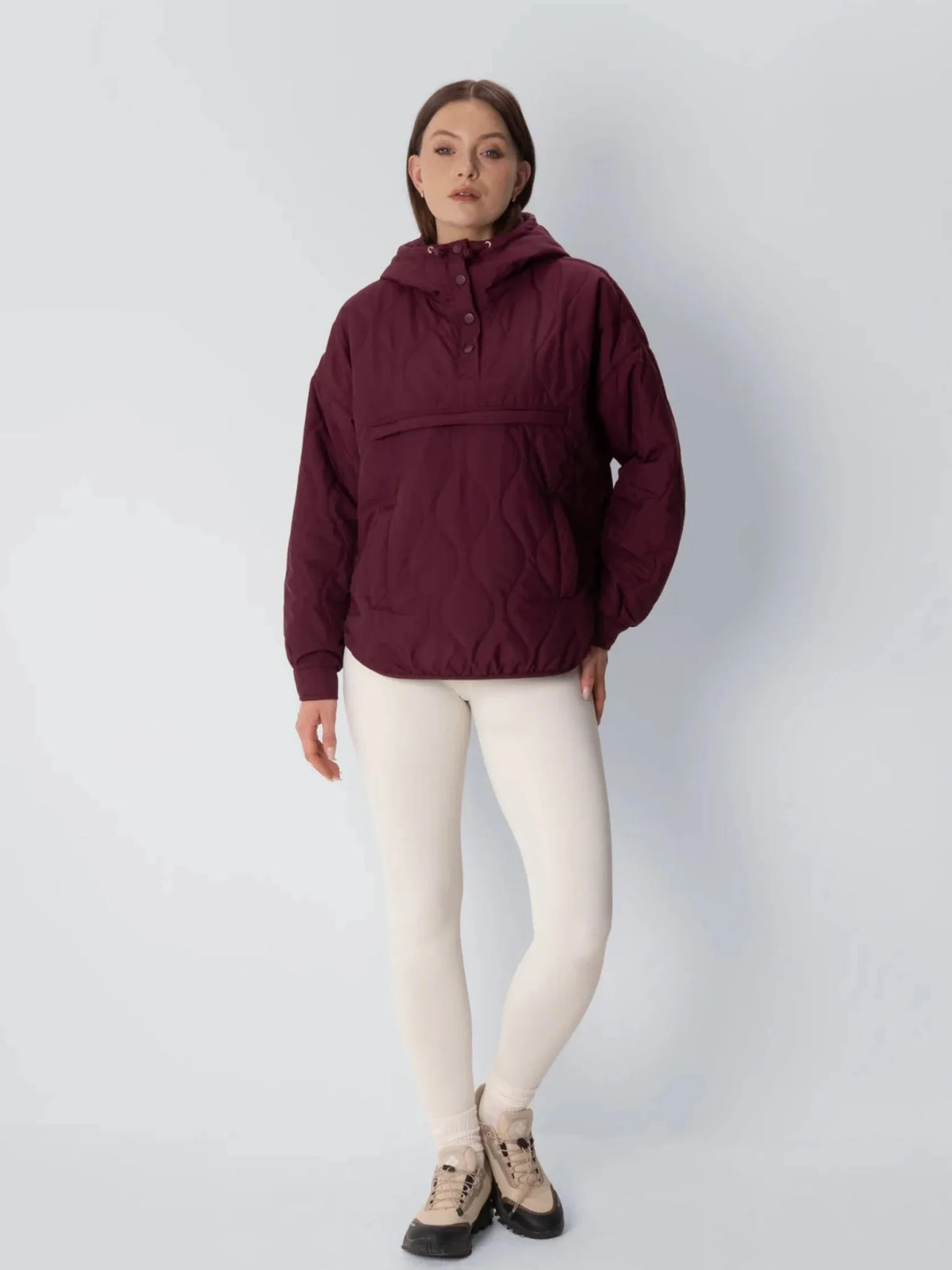 Unisex Packable Quilted Puffer Hoodie