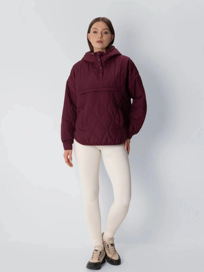 Unisex Packable Quilted Puffer Hoodie