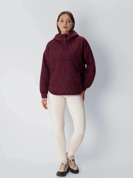 Unisex Packable Quilted Puffer Hoodie