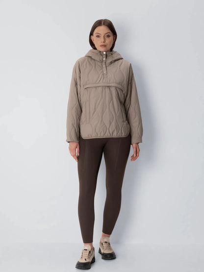 Unisex Packable Quilted Puffer Hoodie