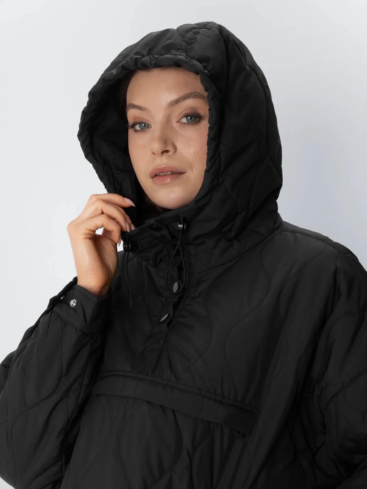 Unisex Packable Quilted Puffer Hoodie