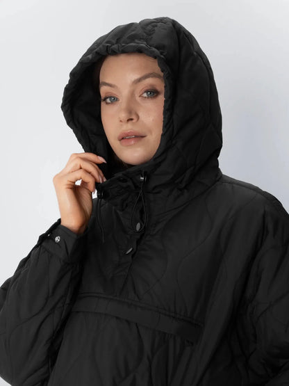 Unisex Packable Quilted Puffer Hoodie