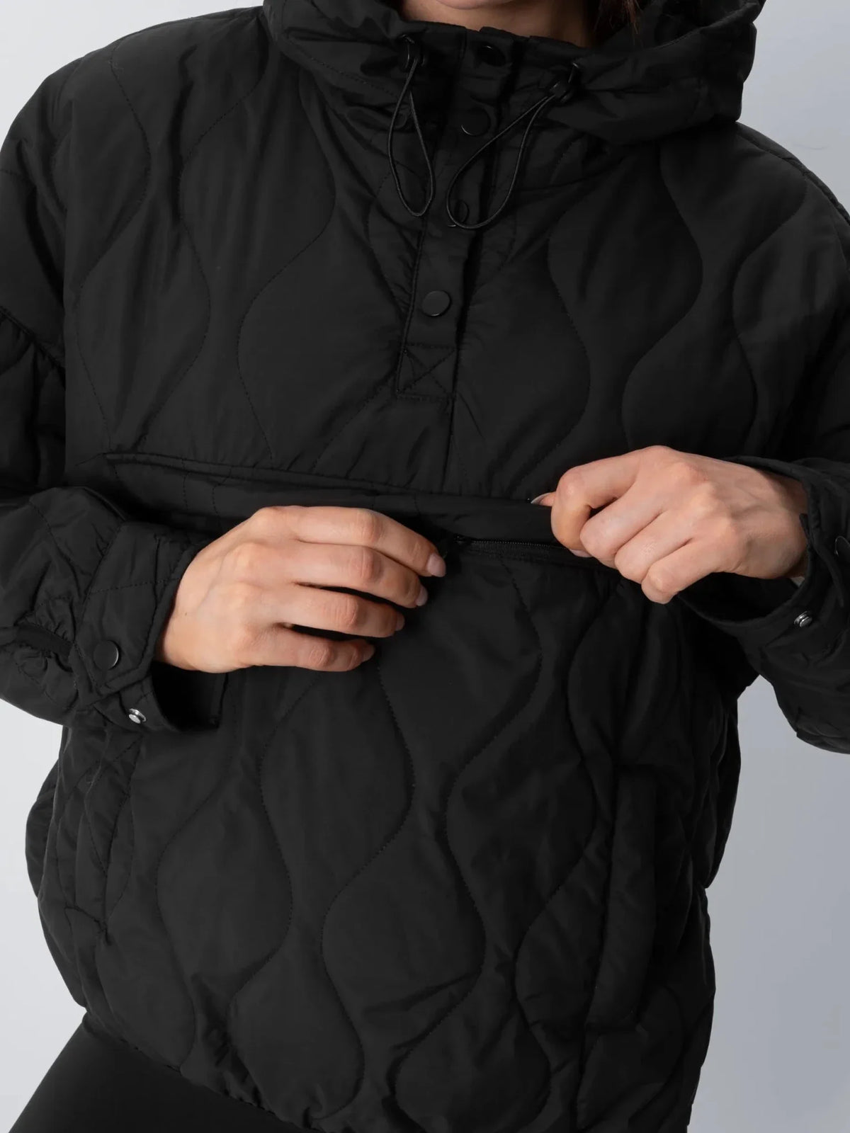 Unisex Packable Quilted Puffer Hoodie