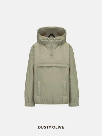 Unisex Packable Quilted Puffer Hoodie