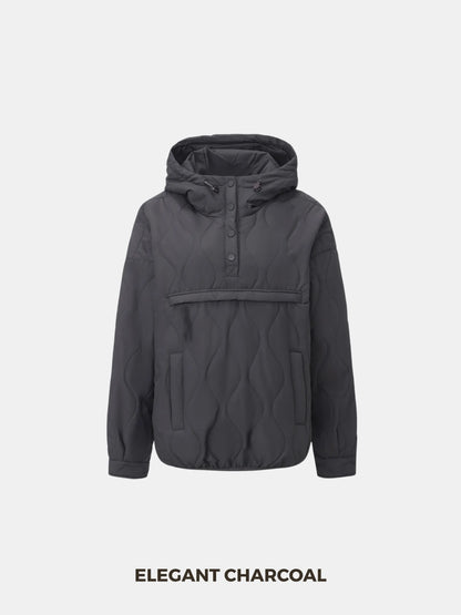 Unisex Packable Quilted Puffer Hoodie