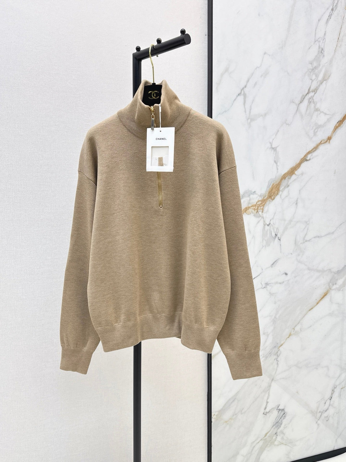 Women's Half-Zip Knit Sweatshirt