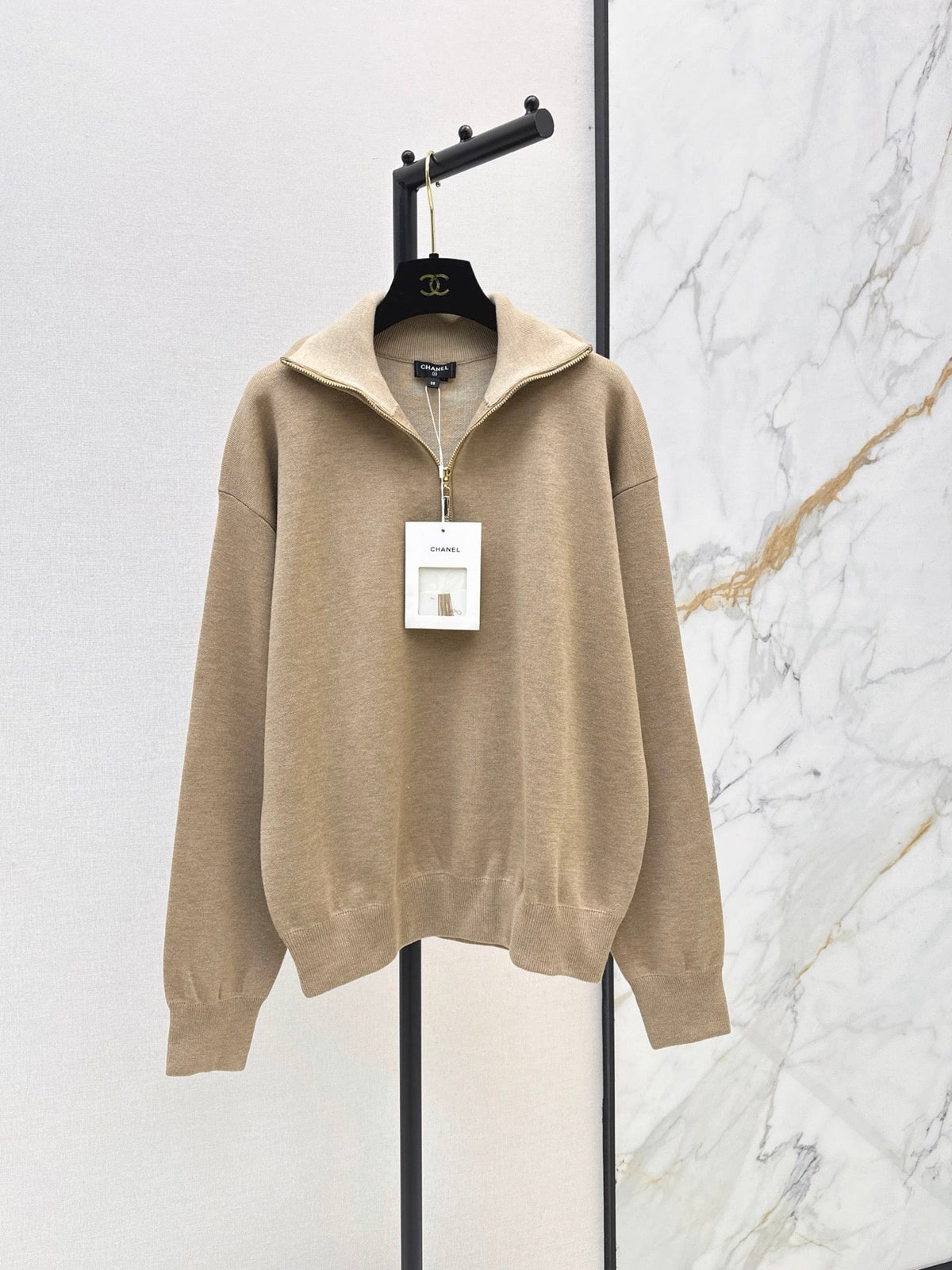 Women's Half-Zip Knit Sweatshirt