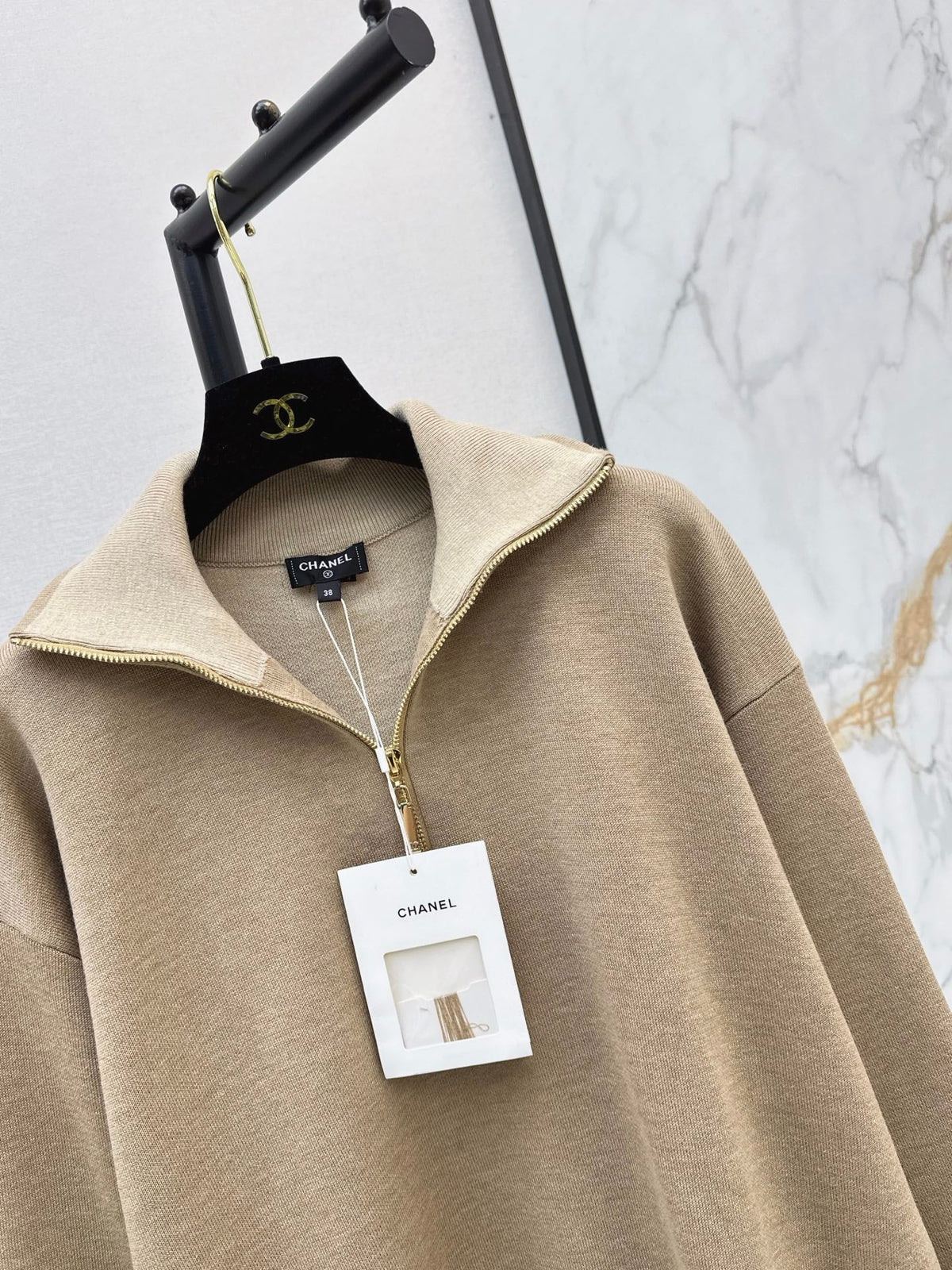 Women's Half-Zip Knit Sweatshirt