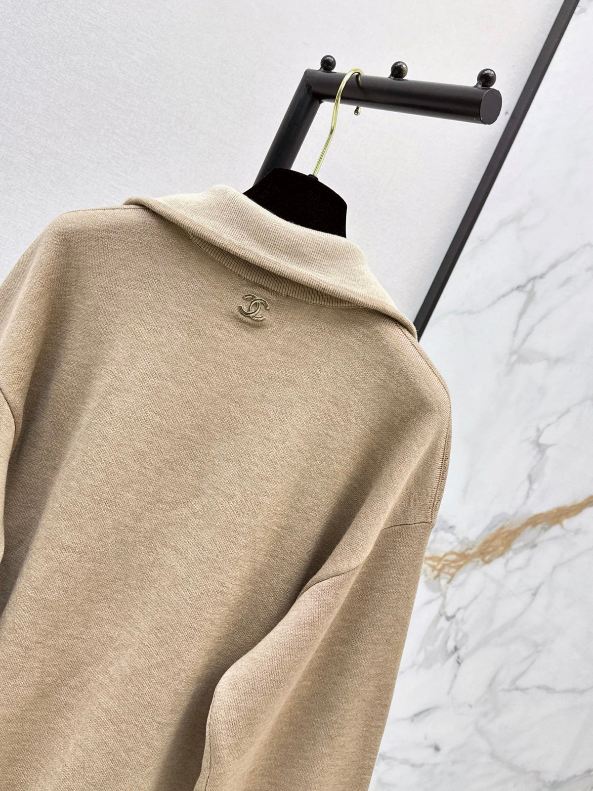 Women's Half-Zip Knit Sweatshirt