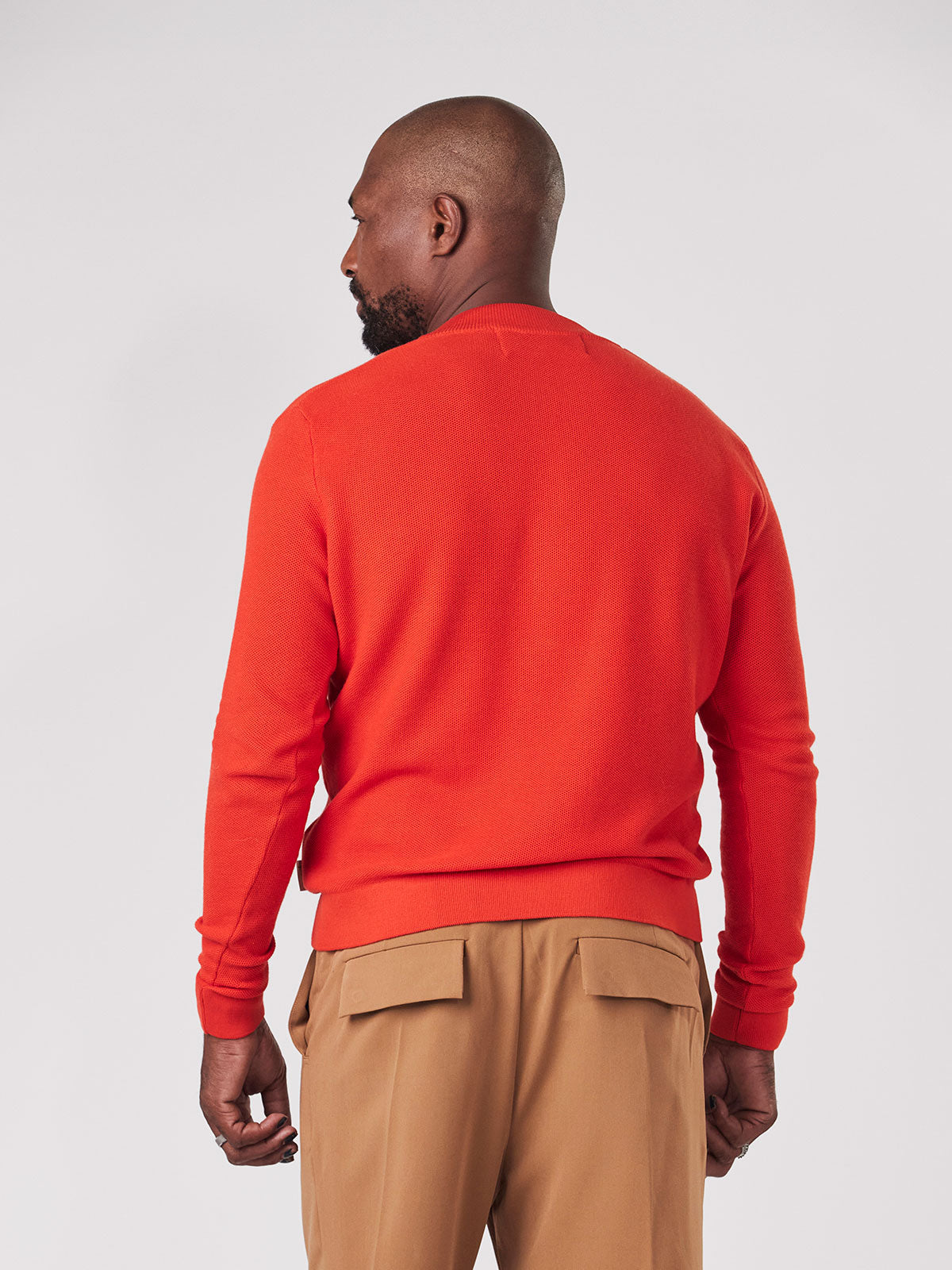 Men's Cashmere-Cotton V-Neck Sweater