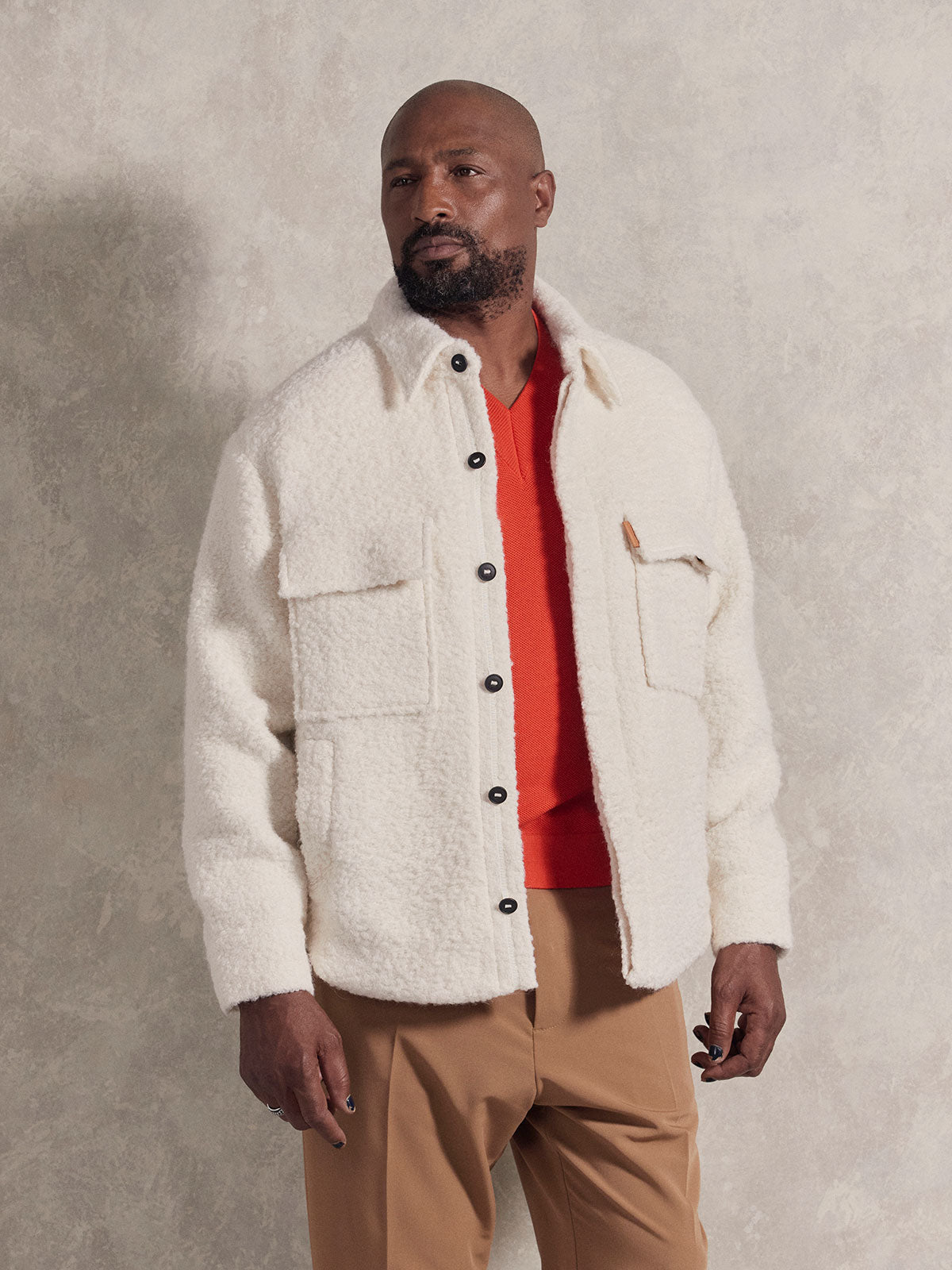 Men's Cashmere-Cotton V-Neck Sweater