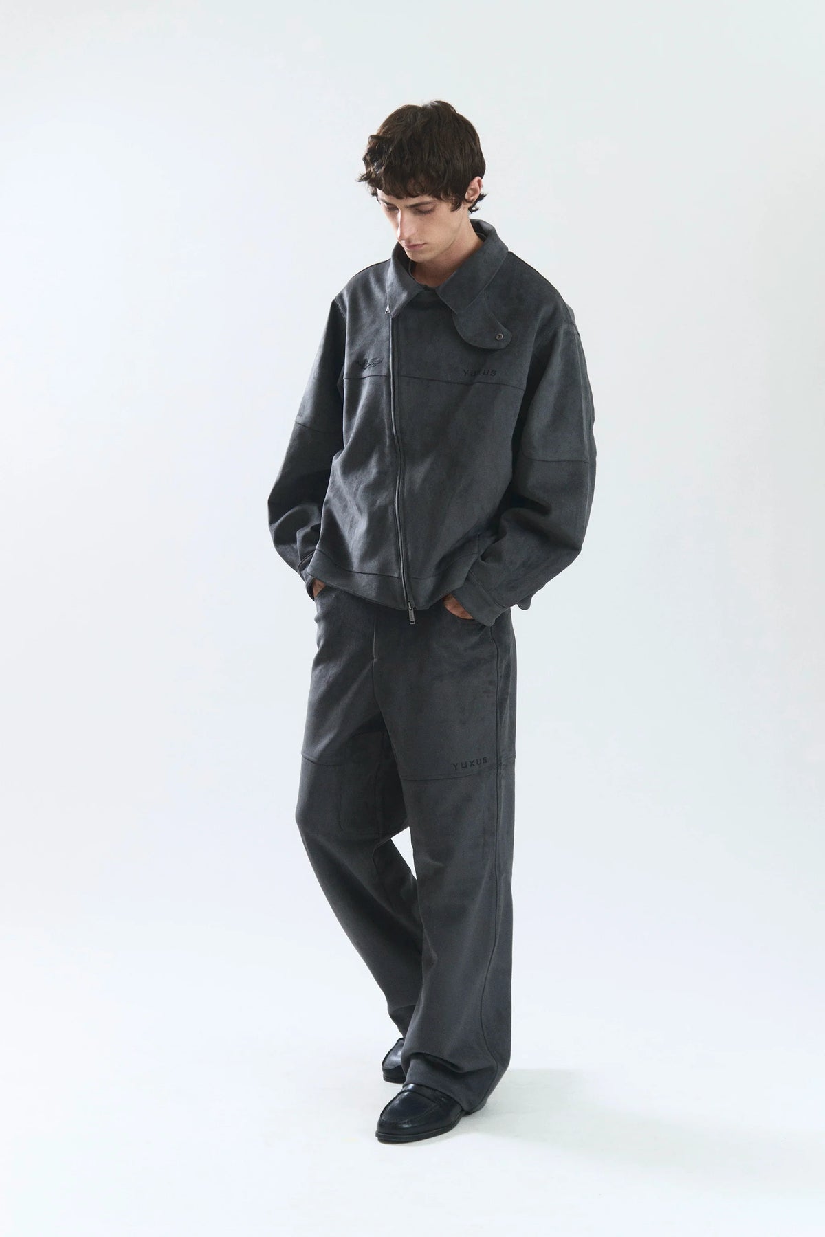 Unisex Tonal Graphic Zip Jacket